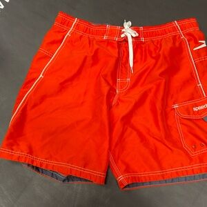 Speedo men’s swim shorts. Orangee size medium.